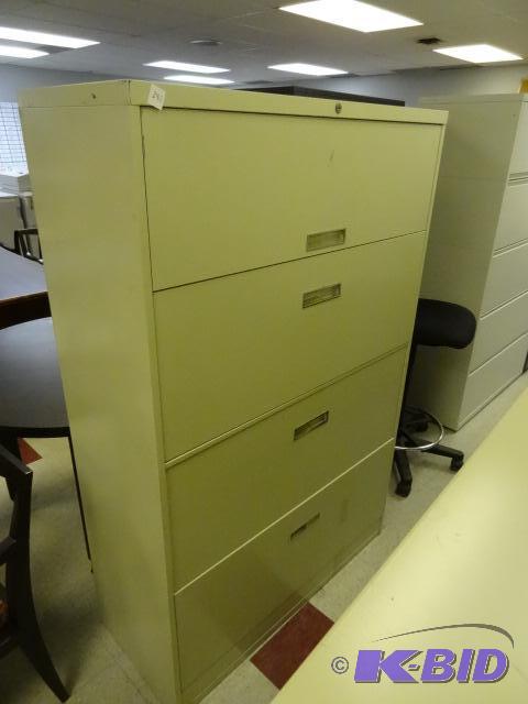lot 285 image: 42" Metal 5 Drawer Lateral File...