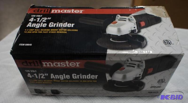 lot 12 image: Drill Master 4 12" Angle Grinder. 120 v...