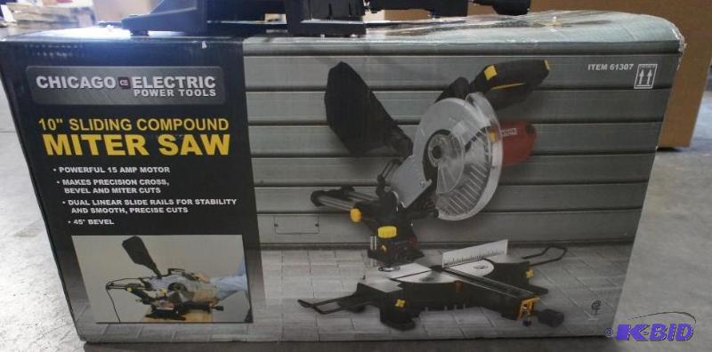 lot 2 image: Chicago Electric 10" Compound Miter Saw ...