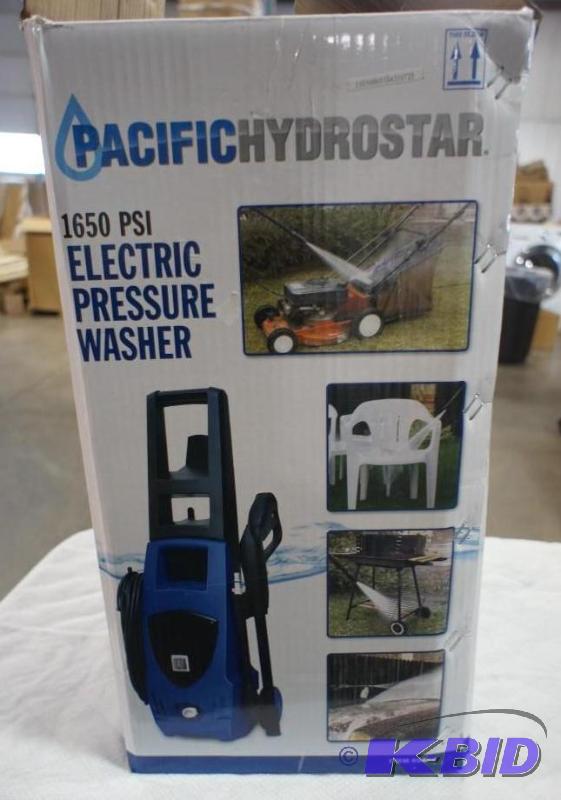 Pacific hydrostar pressure washer deals 1650 psi