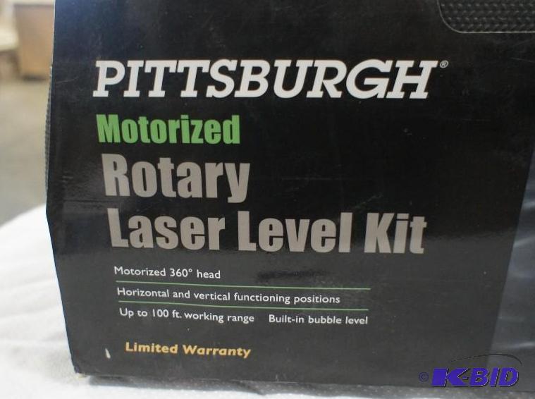 Pittsburgh motorized rotary laser deals level kit