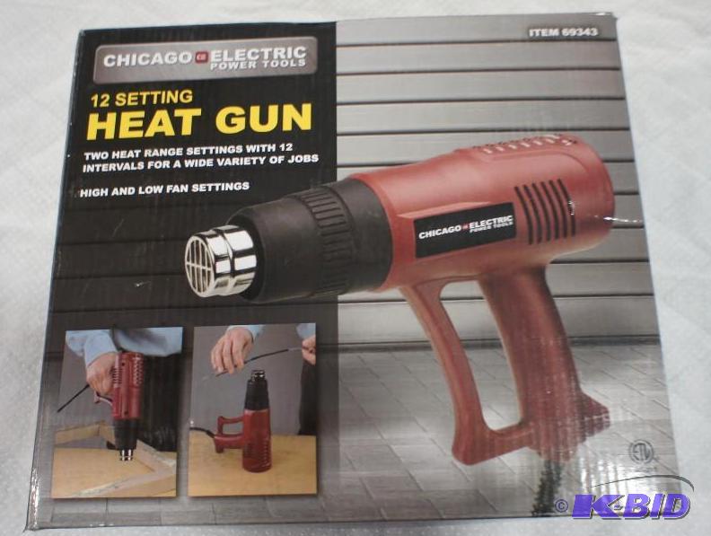 lot 30 image: Chicago Electric Heat Gun. 12 Settings. Item ...