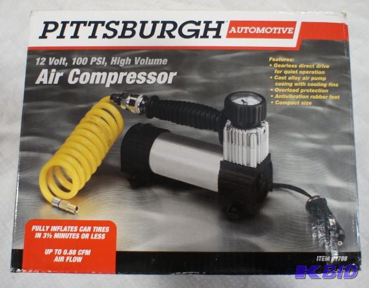 lot 48 image: Pittsburgh Automotive Air Compressor 12 Volt,...