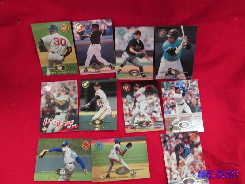 lot 106 image: Qty 11 Topps Stadium Club Indians Jose Mesa, ...