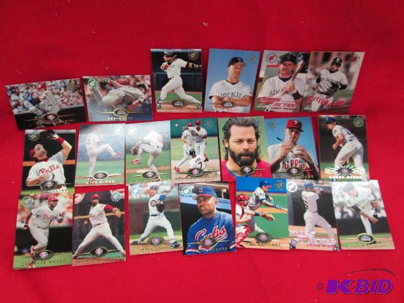 lot 116 image: Qty 20 TSC cards Phillies Dave Hollins, Heath...