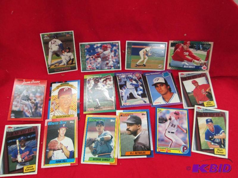 lot 126 image: Qty 16 Topps 1993 Draft pick Cardinals Alan B...