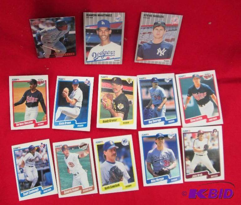 lot 130 image: Qty 13 Yankees Steve Shields - Royals Bob Ham...