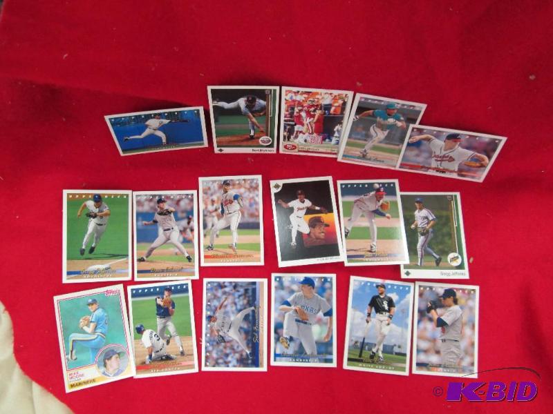 lot 134 image: Qty 17 Indians Jose Mesa - Mets Gregg Jefferi...