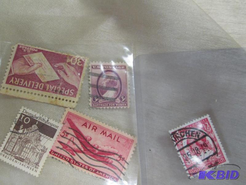 lot 152 image: Qty 5 stamps Air mail United States of Americ...