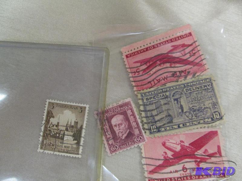 lot 153 image: Qty 5 United States Air mail 5 cents, Special...