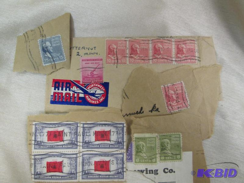 lot 156 image: Qty 13 stamps United states postage 5 cents A...
