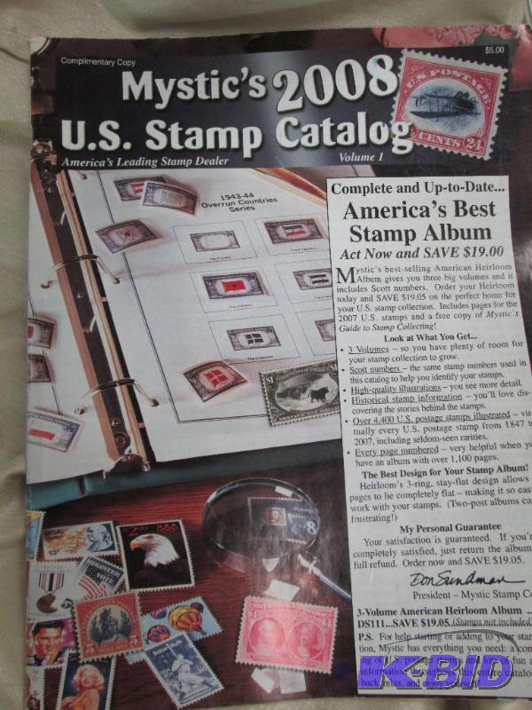 lot 162 image: Mystics 2008 U.S. Stamp Catalog...