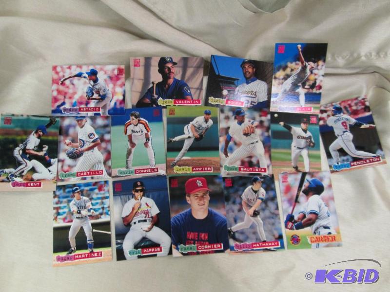 lot 164 image: Qty 16 Topps Stadium Club Brewers Ricky Bones...