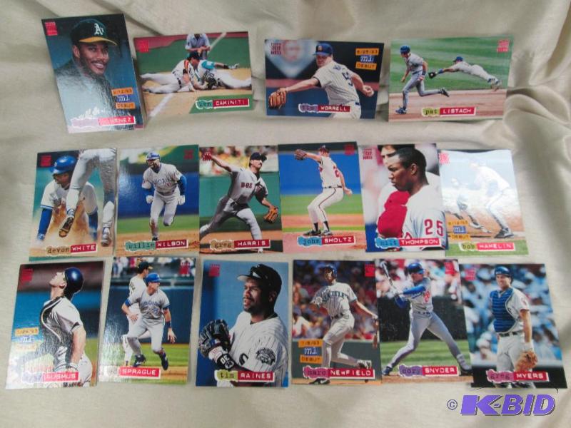 lot 168 image: Qty 16 Topps Stadium Club Padres Tim Worrell ...