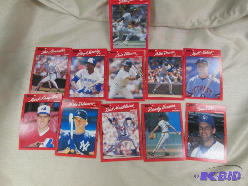 lot 175 image: Qty 11 Donruss 90 Expos Mark Langston- Yankee...