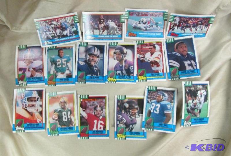 lot 187 image: Qty 16 Topps cards Broncos Karl Mecklenburg a...