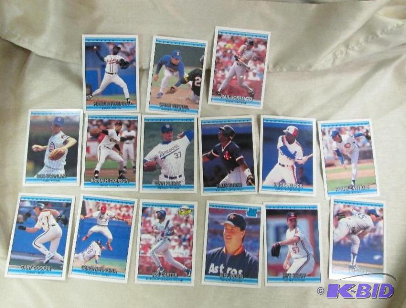 lot 190 image: Qty 15 Donruss 1992 cards Indians Jeff Shaw- ...
