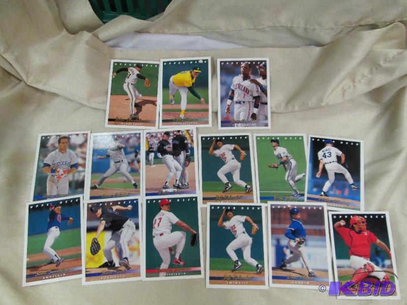 lot 192 image: Qty 15 Upper Deck cards Padres Dave Eiland- I...