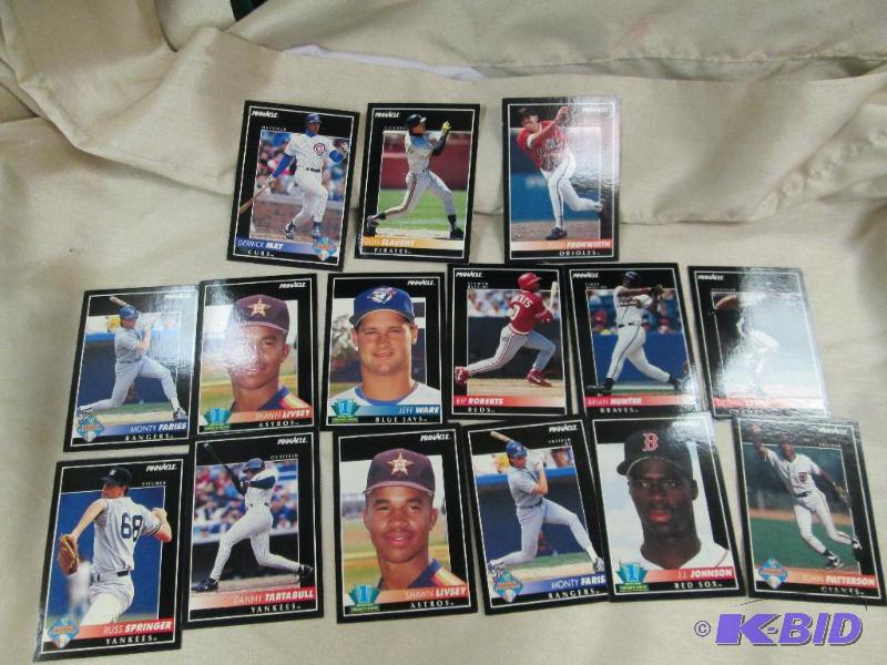 lot 193 image: Qty 15 Pinnacle cards Yankees Russ Springer a...