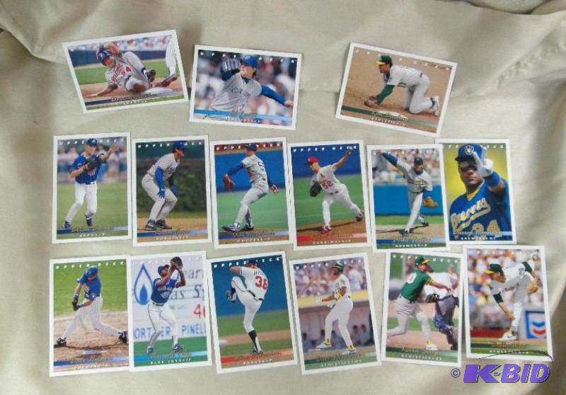 lot 194 image: Qty 15 Upper deck cards Brewers Darryl Hamilt...