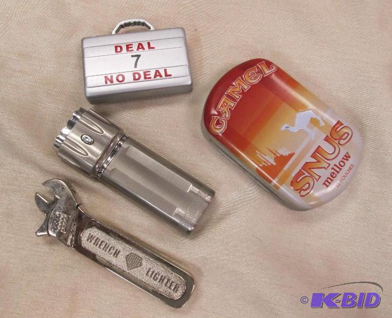 lot 216 image: Qty 4 a suit case for deal 7 no deal lighter ...