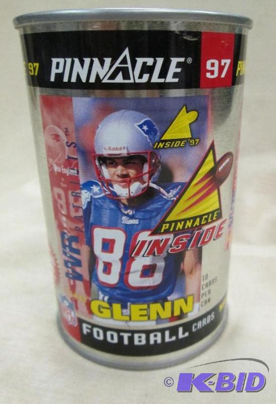 lot 305 image: Terry Glenn Pinnacle football can 1997...