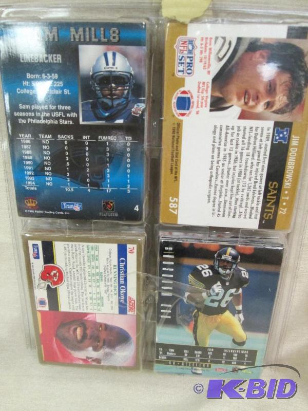 lot 307 image: Assortment of football cards- Leonard Smith, ...
