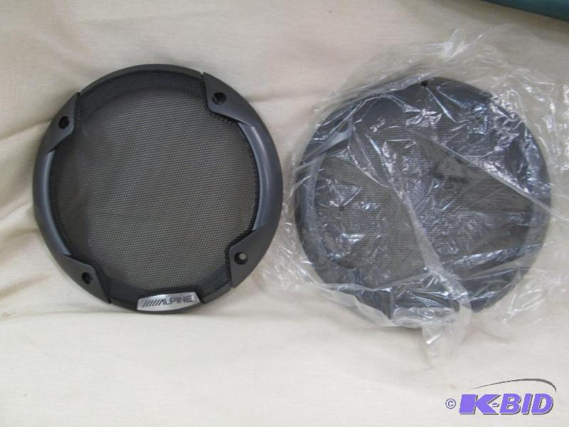 lot 360 image: Qty 2 Alpine speaker fronts...
