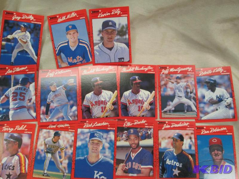 lot 42 image: Qty 15 Donruss 90 cards Astros Jim Joseph Des...