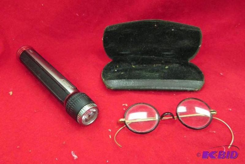 lot 77 image: Qty 2 Old time glasses the doctor is came fro...