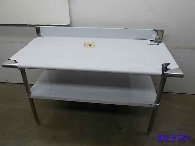 Stainless Steel Table, 30 x 60 with 5&quot B...