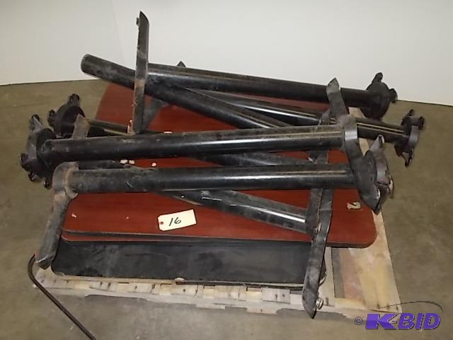 (7) 40&quot Wall Mount Table Legs, (2) 30&qu...