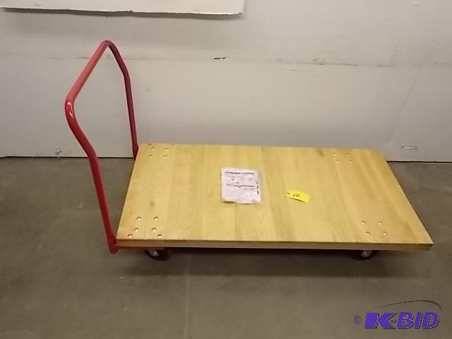 lot 16 image: Dayton Hardwood Platform Cart, 30" x 60&...