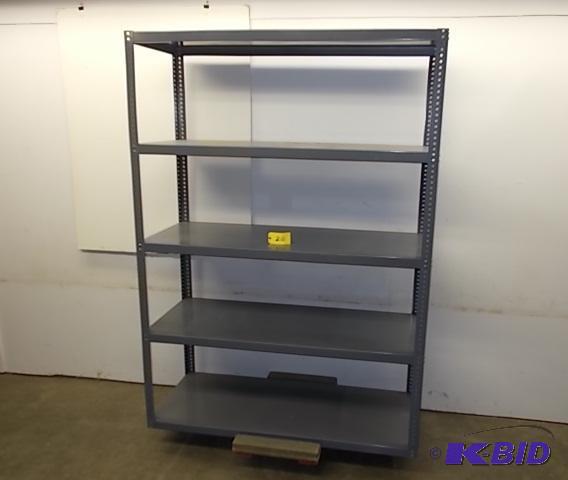 lot 20 image: Edsal H.D. Steel Shelf Unit, 5 x 2 x 7, 14...