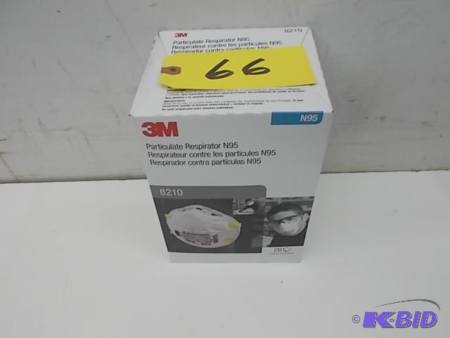 lot 66 image: (20) 3M 8210 N95 Particulate Respirators, New...