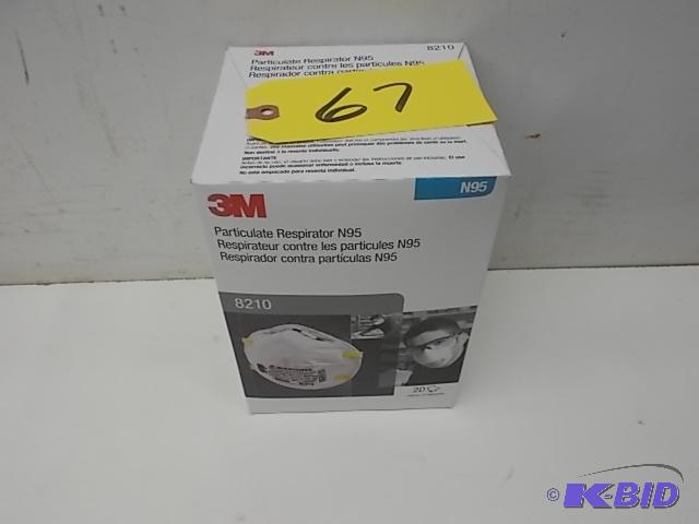 lot 67 image: (20) 3M 8210 N95 Particulate Respirators, New...