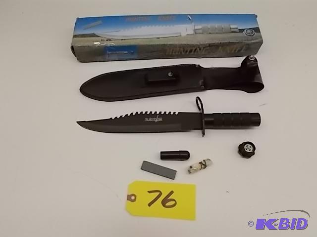 lot 76 image: Survivor HK-9948 Survival Knife, New...
