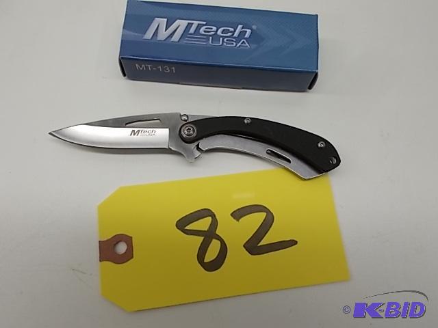 lot 82 image: M-Tech MT-131 Lock Blade Knife, New...