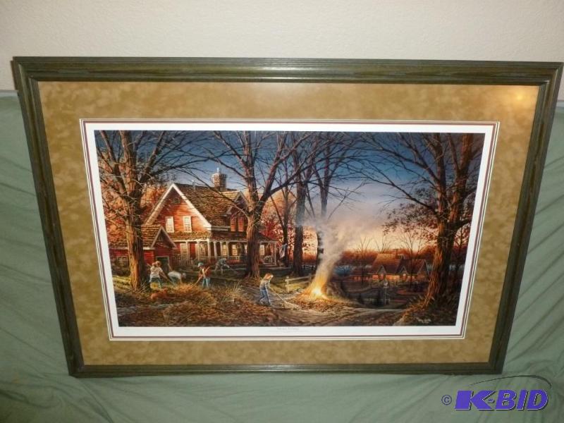 Beautiful Large Terry Redlin &quot Autumn Ev...