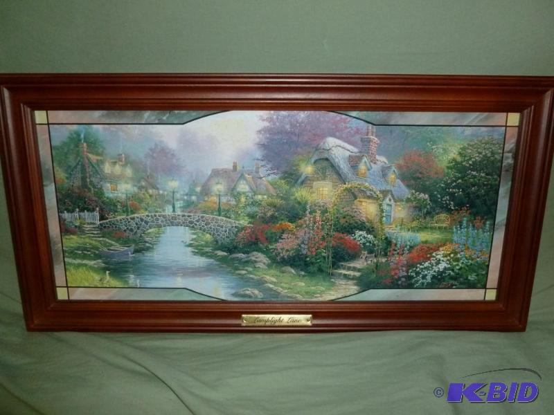 Beautiful Thomas Kinkade &quot Lamplight Lan...