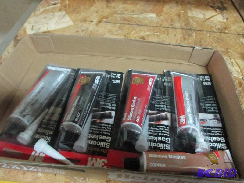 Box of new silicone sealants...