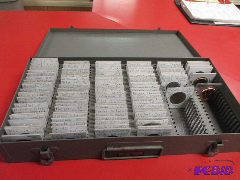 106 international coins from all over the wor...