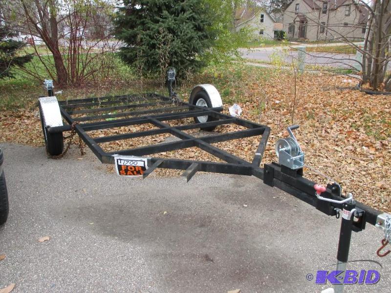 Brand New Crankdown fish house trailer, all c...