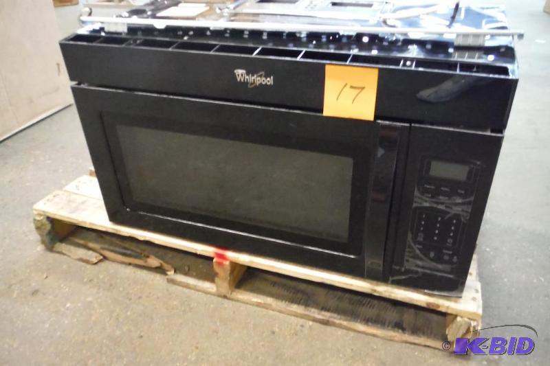 Whirlpool WMH31017AB 1.7 Cu. Ft. Black Over-the-Range Microwave