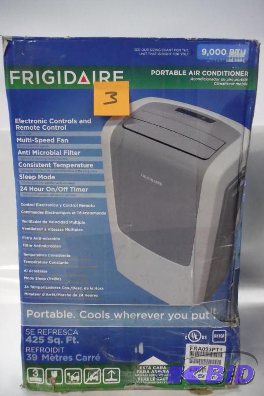 Frigidaire FRA093PT1 9,000 BTU Portable Air Conditioner with Remote Control