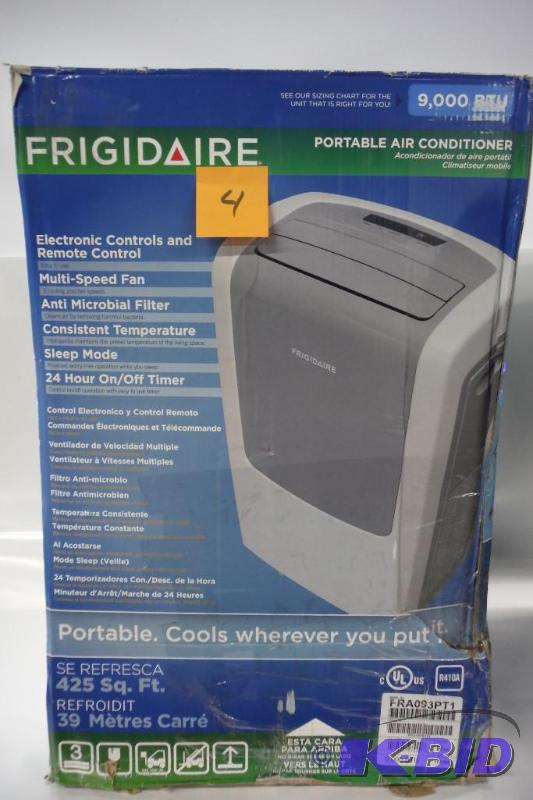 Frigidaire FRA093PT1 9,000 BTU Portable Air Conditioner with Remote Control