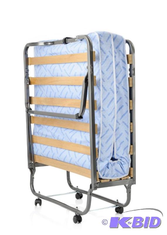 Milliard Super Strong Portable 31.5 by 79-Inch Folding Rollaway Bed with Wooden Slats and Comfortable Foam Mattress