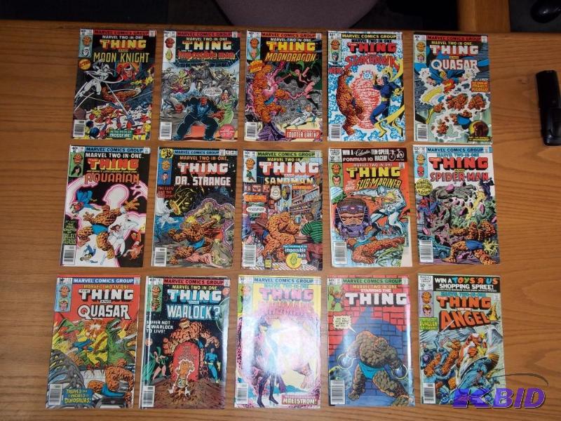 15 Assorted comic books, Thing, Marvel Comics...