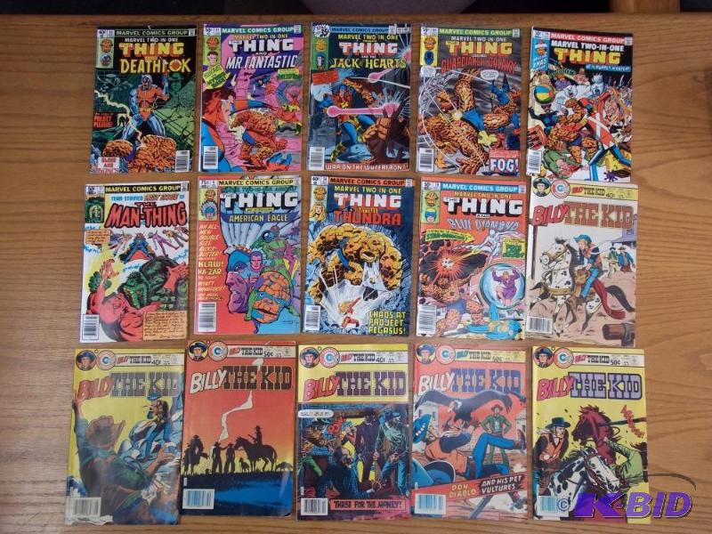 15 Assorted comic books, Thing, Marvel Comics...
