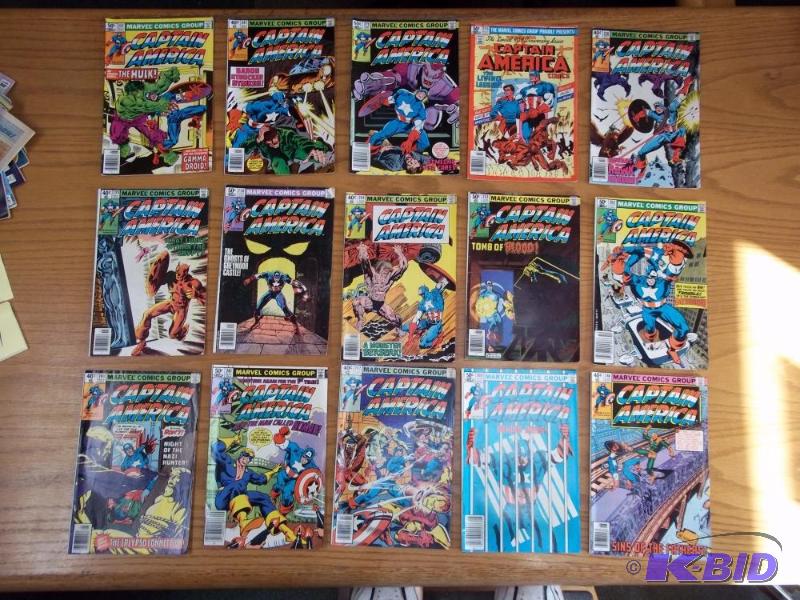 15 Assorted comic books, Captain America, Mar...